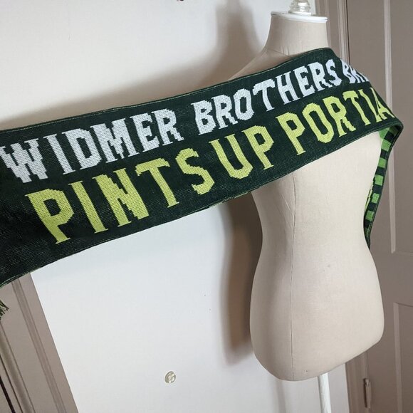 Portland Timbers Soccer Scarf MLS Football Widmer Brewing Checkered - Picture 4 of 6